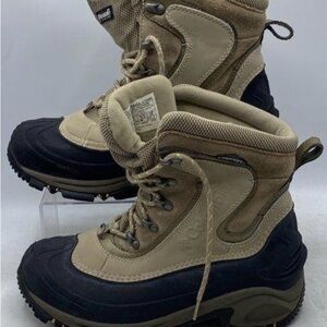 Women’s Columbia Bugaboot Omni-heat Tan and Black Winter Boots -Size 8.5